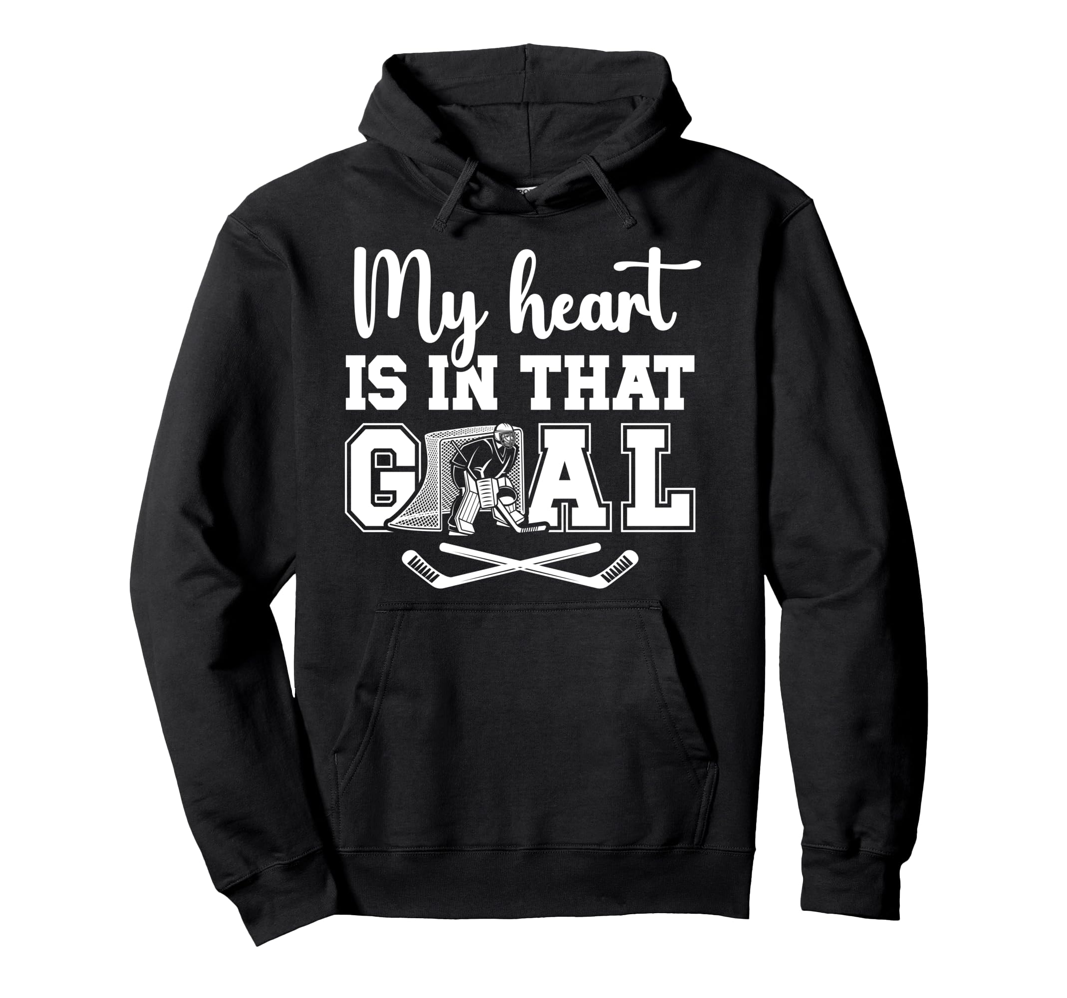 Proud Hockey Goalkeeper Mom Hockey Goalie Hoodie - Novelty Apparel Unisex