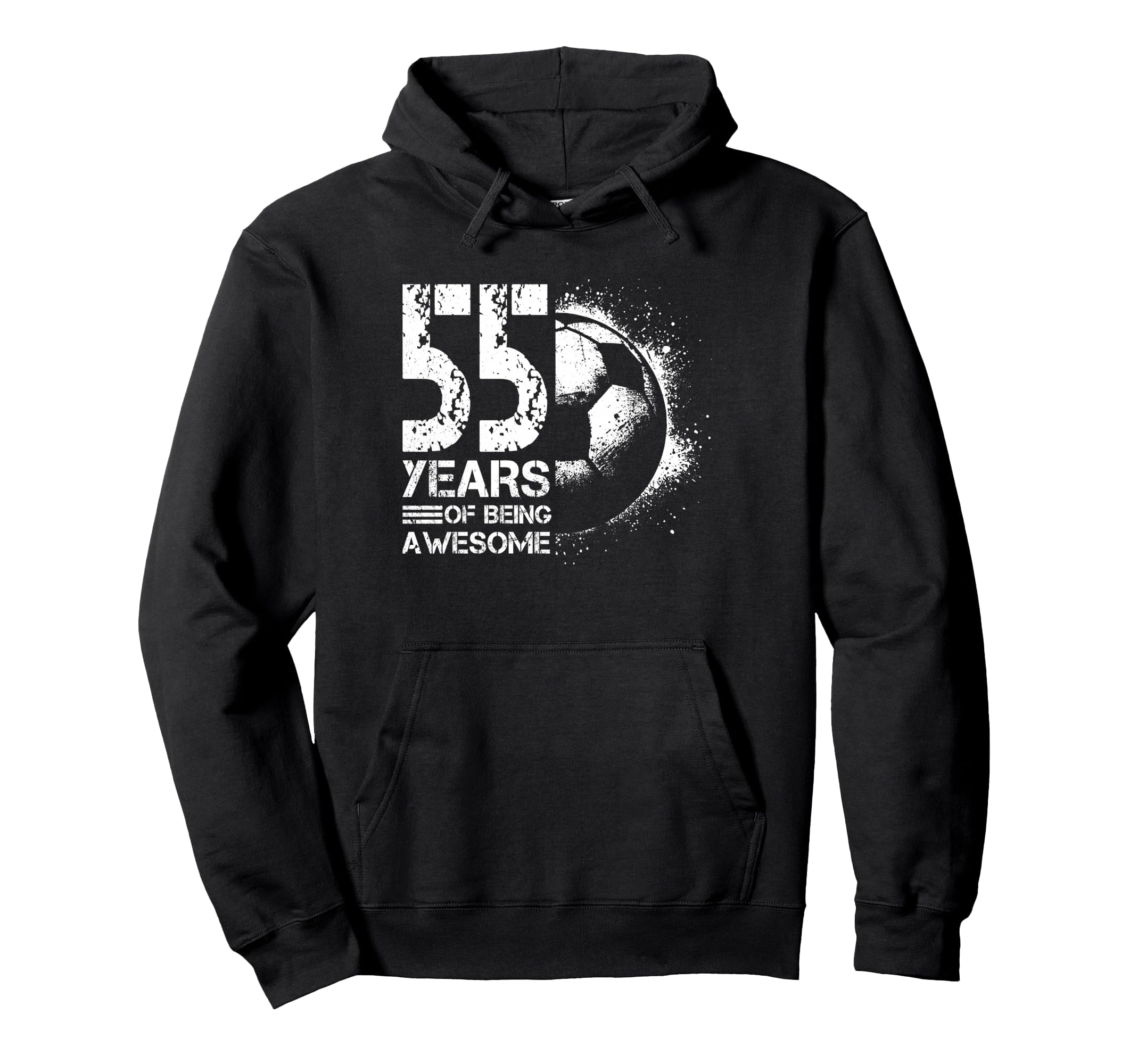 55Th Birthday Soccer Player Football 55 Hoodie - Unique Graphic Men Women