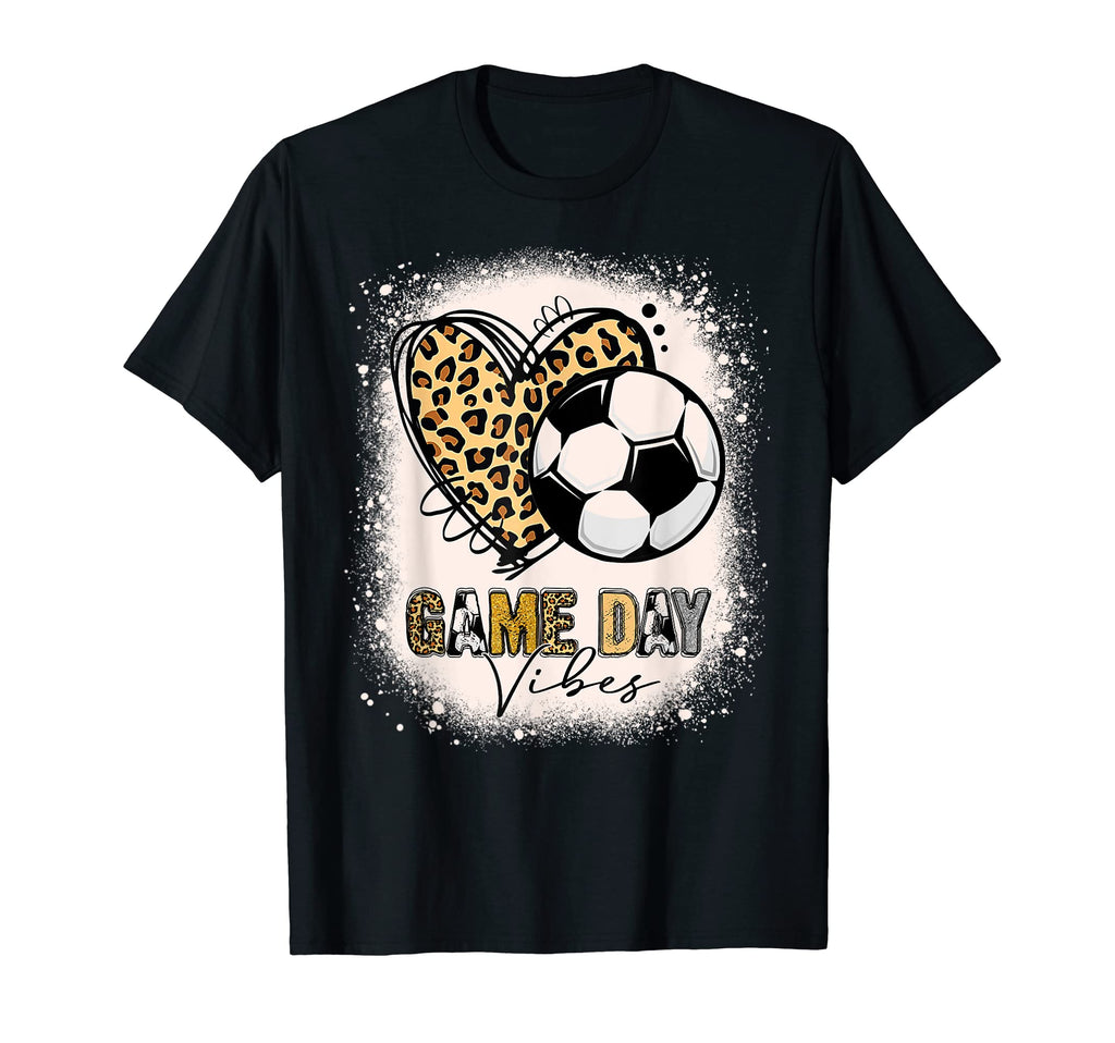 Bleached Soccer Mom Game Day Vibes T-Shirt - Graphic Print Men Women