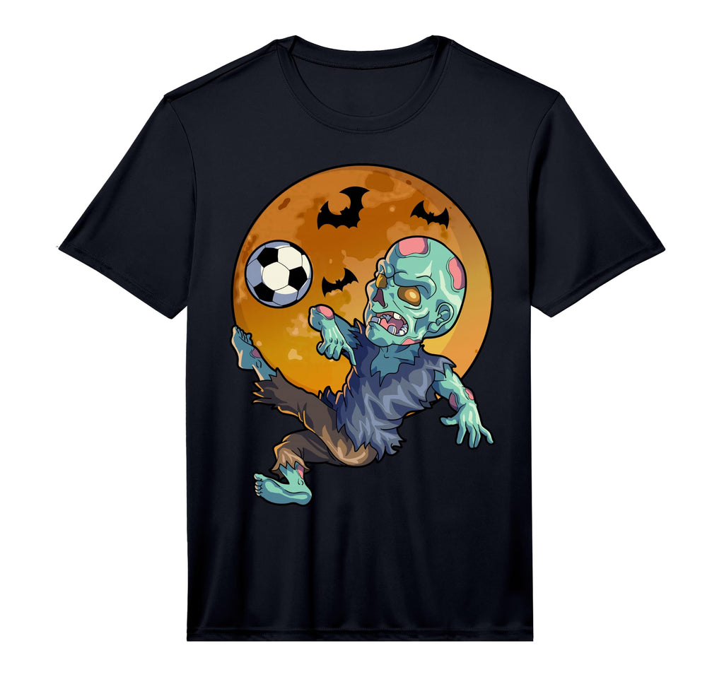 Soccer Zombie Halloween Soccer T-Shirt - Casual Everyday Wear Unisex