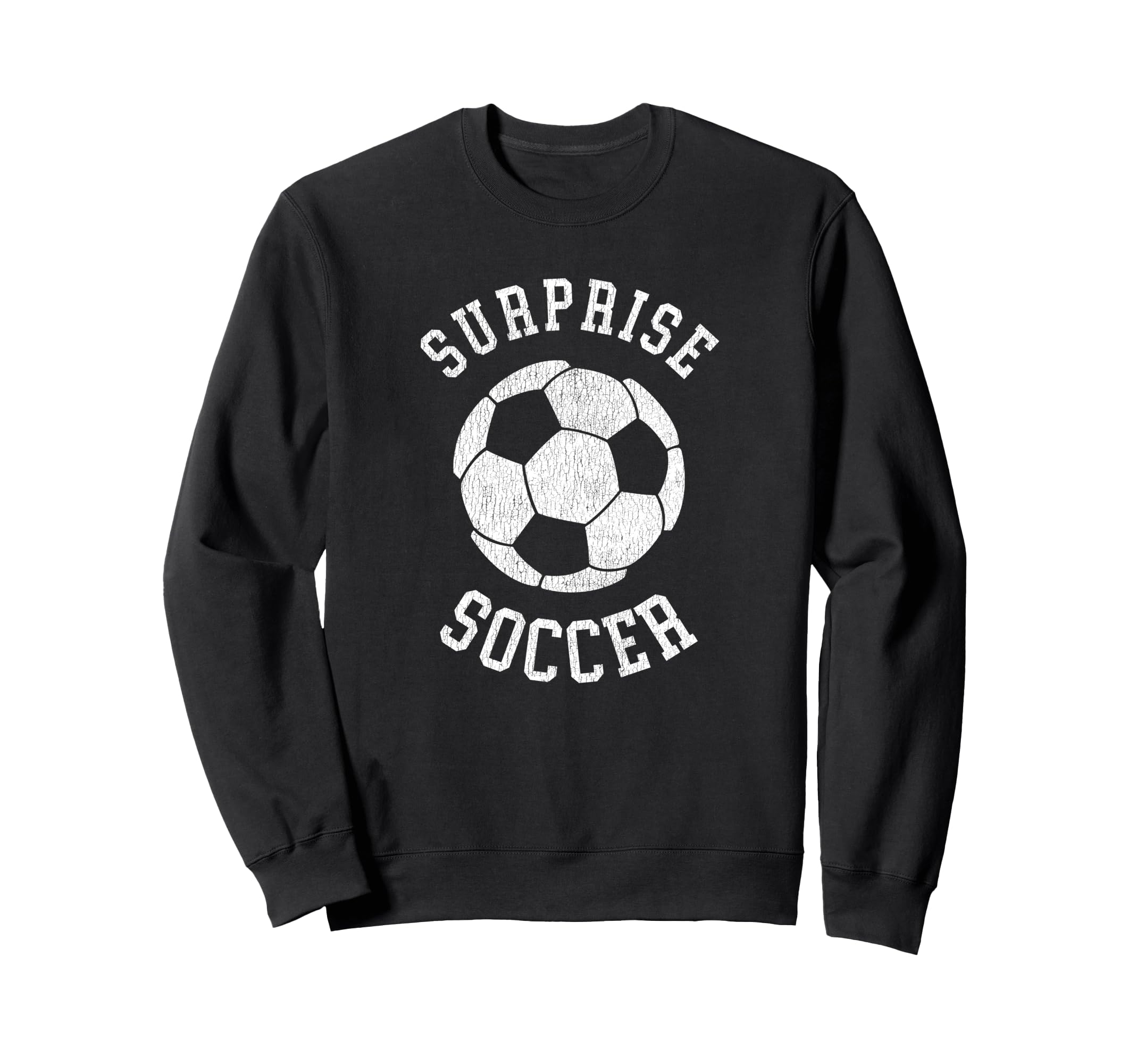 Surprise Soccer Distressed 90S Sweatshirt - Trendy Graphic for Adults