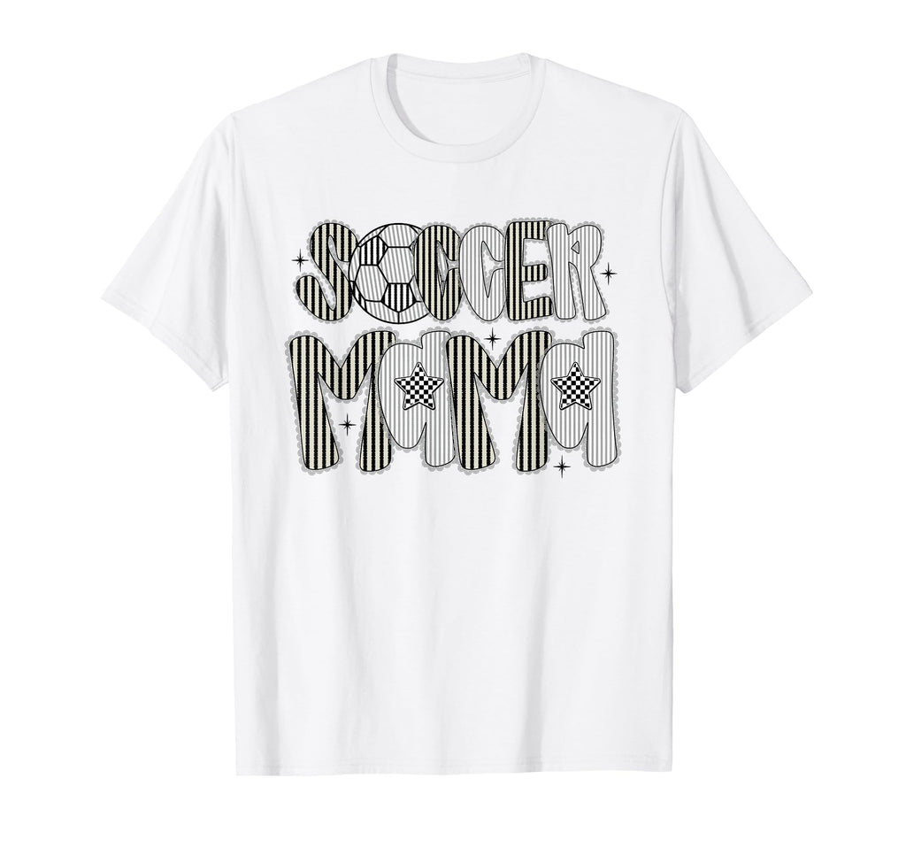 Soccer Mama Lace Mothers Day T-Shirt - Fun Novelty Design for Adults