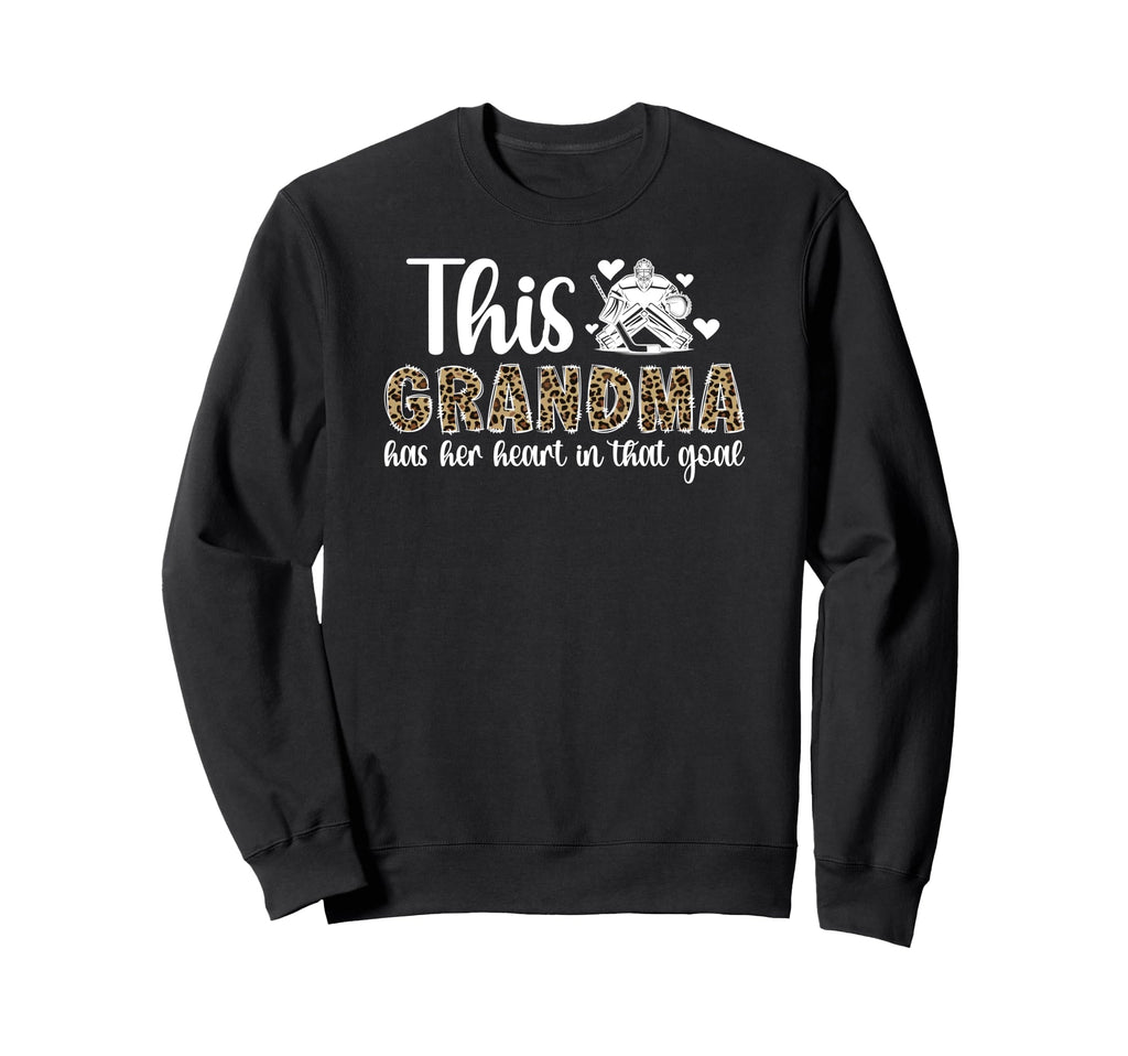 Proud Hockey Goalie Grandma Sweatshirt - Minimalist Print for Adults