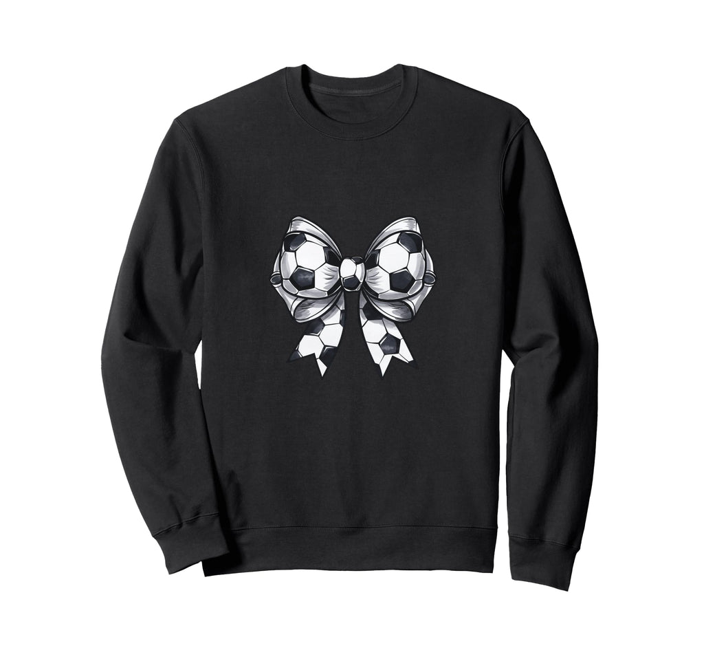 Coquette Soccer Bow Matching Family Sweatshirt - Unique Graphic Men Women