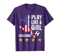 Play Like Soccer Usa United States T-Shirt - Streetwear Style Men Women
