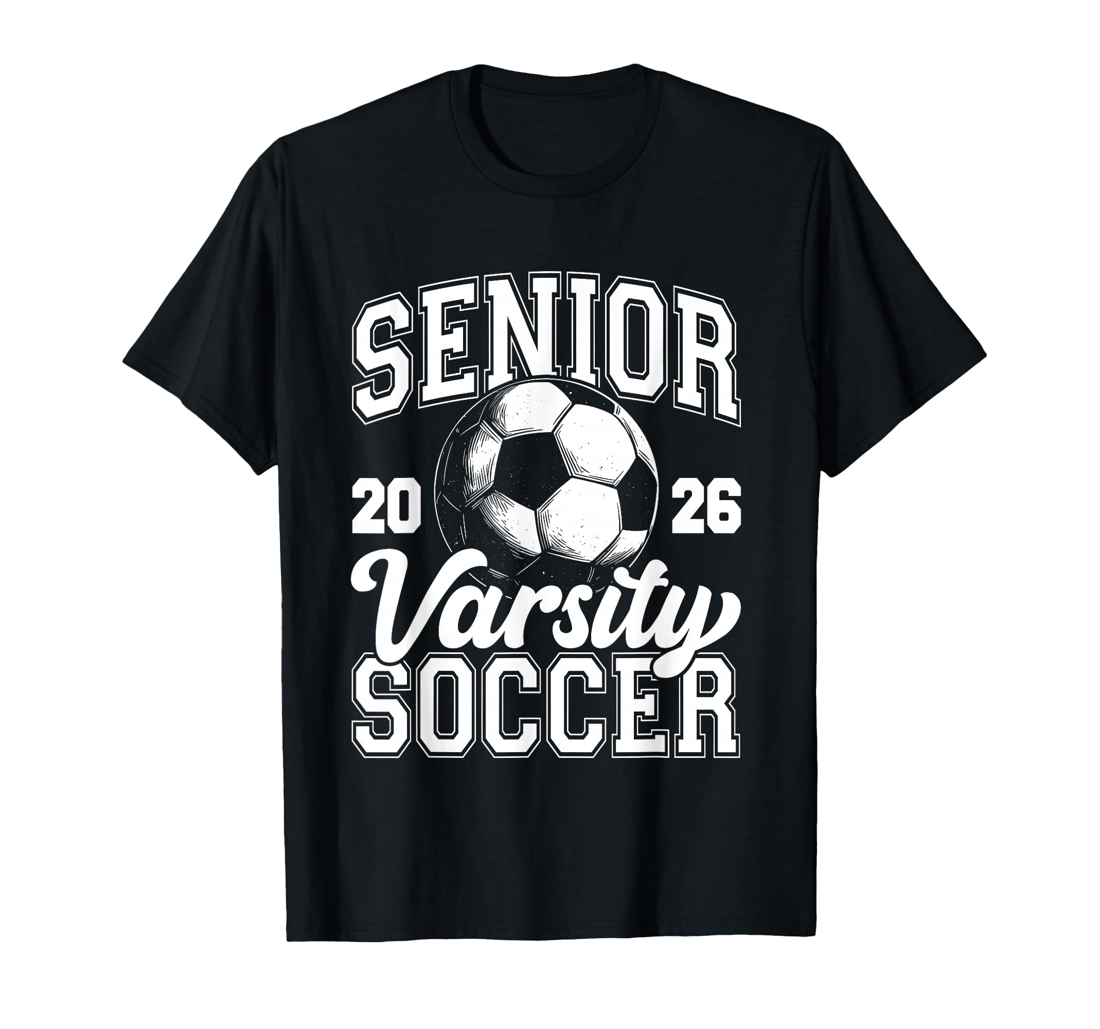 Soccer Senior Class 2026 High School T-Shirt - Custom Art Print Unisex