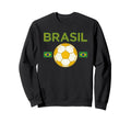 Brazil Gift Flag Brazilian Fan Sweatshirt - Minimalist Print for Adults