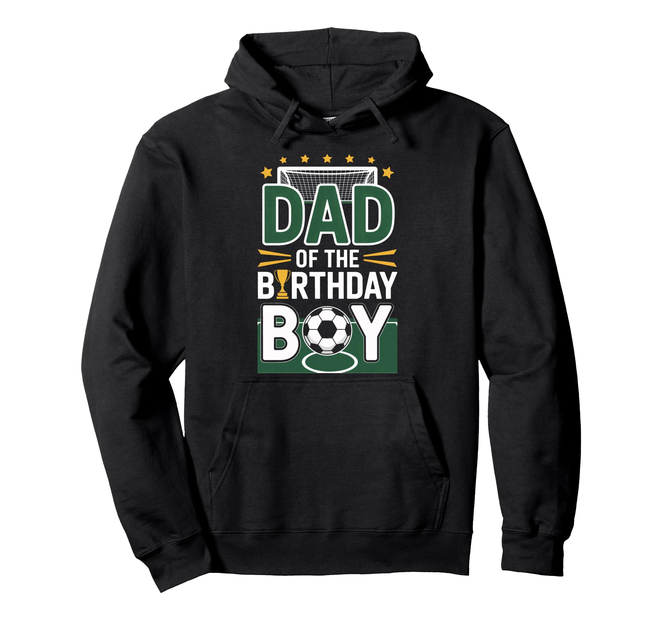 Proud Dad Birthday Soccer Champion Hoodie - Graphic Print Unisex