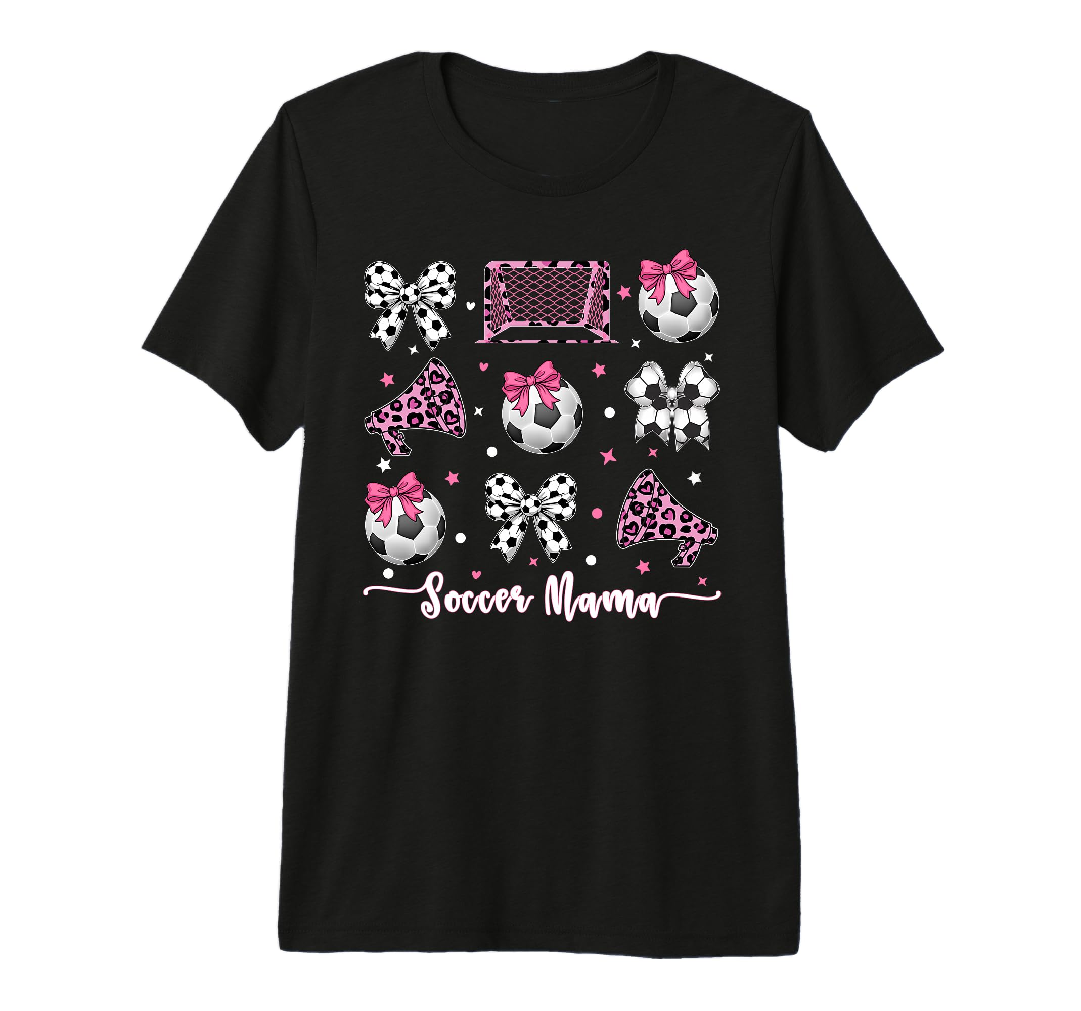 Coquette Bow Soccer Mom Mothers Day T-Shirt - Graphic Print for Adults