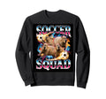 Soccer Squad Capybara Meme Ironic Sweatshirt - Aesthetic Graphic Men Women