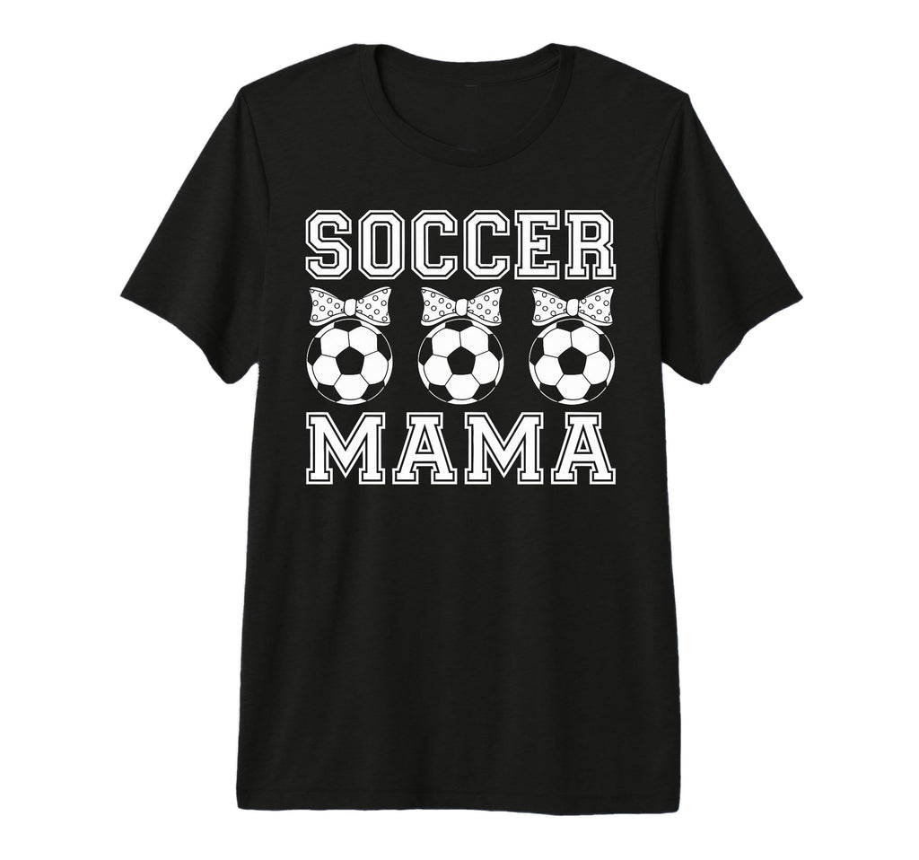 Soccer Mama Coquette Bow Soccer Mom Bow T-Shirt - Trendy Graphic Unisex