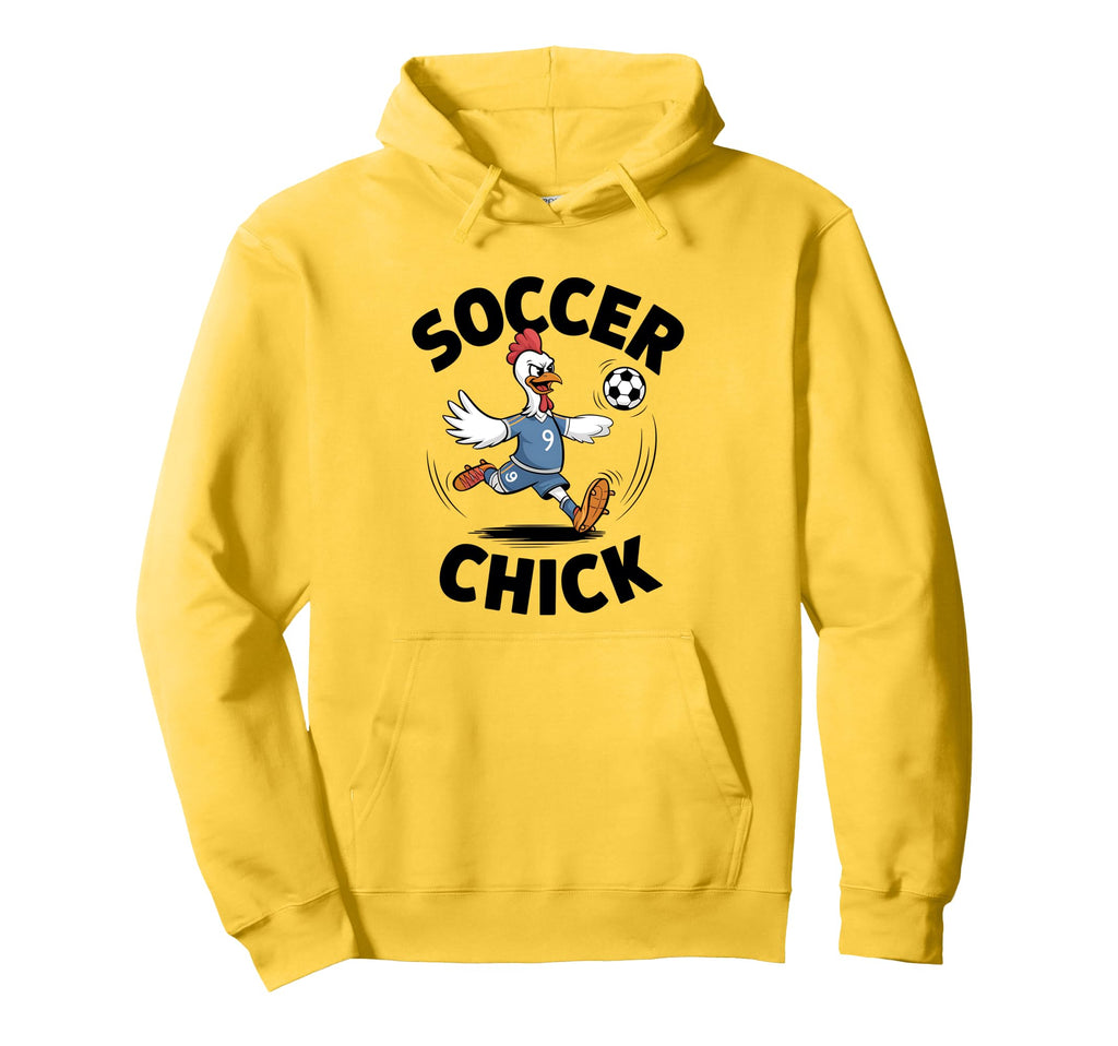 Soccer Chick Soccer Player Soccer Hoodie - Casual Everyday Wear for Adults