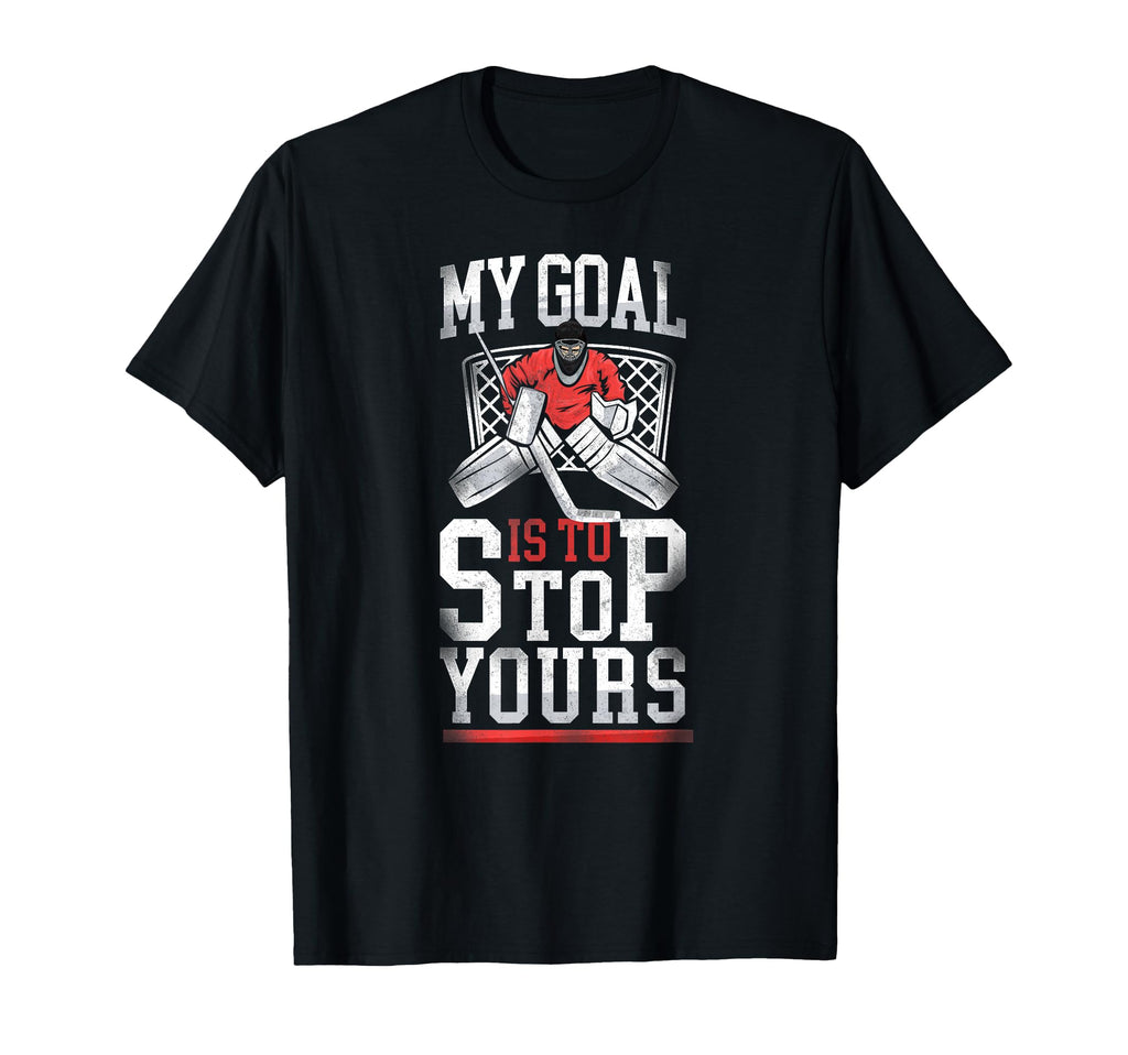Ice Hockey Goalie Goalkeeper T-Shirt - Custom Art Print Men Women