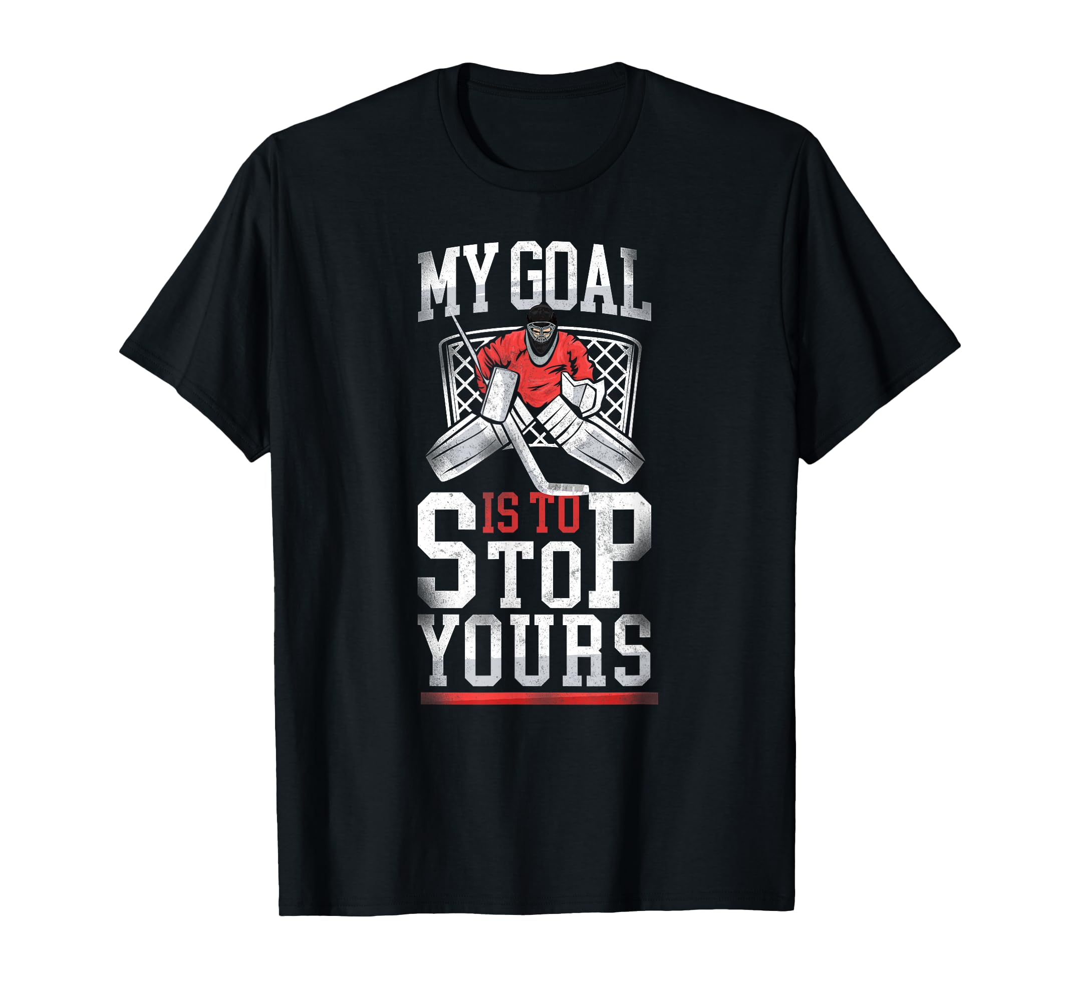 Ice Hockey Goalie Goalkeeper T-Shirt - Custom Art Print Men Women