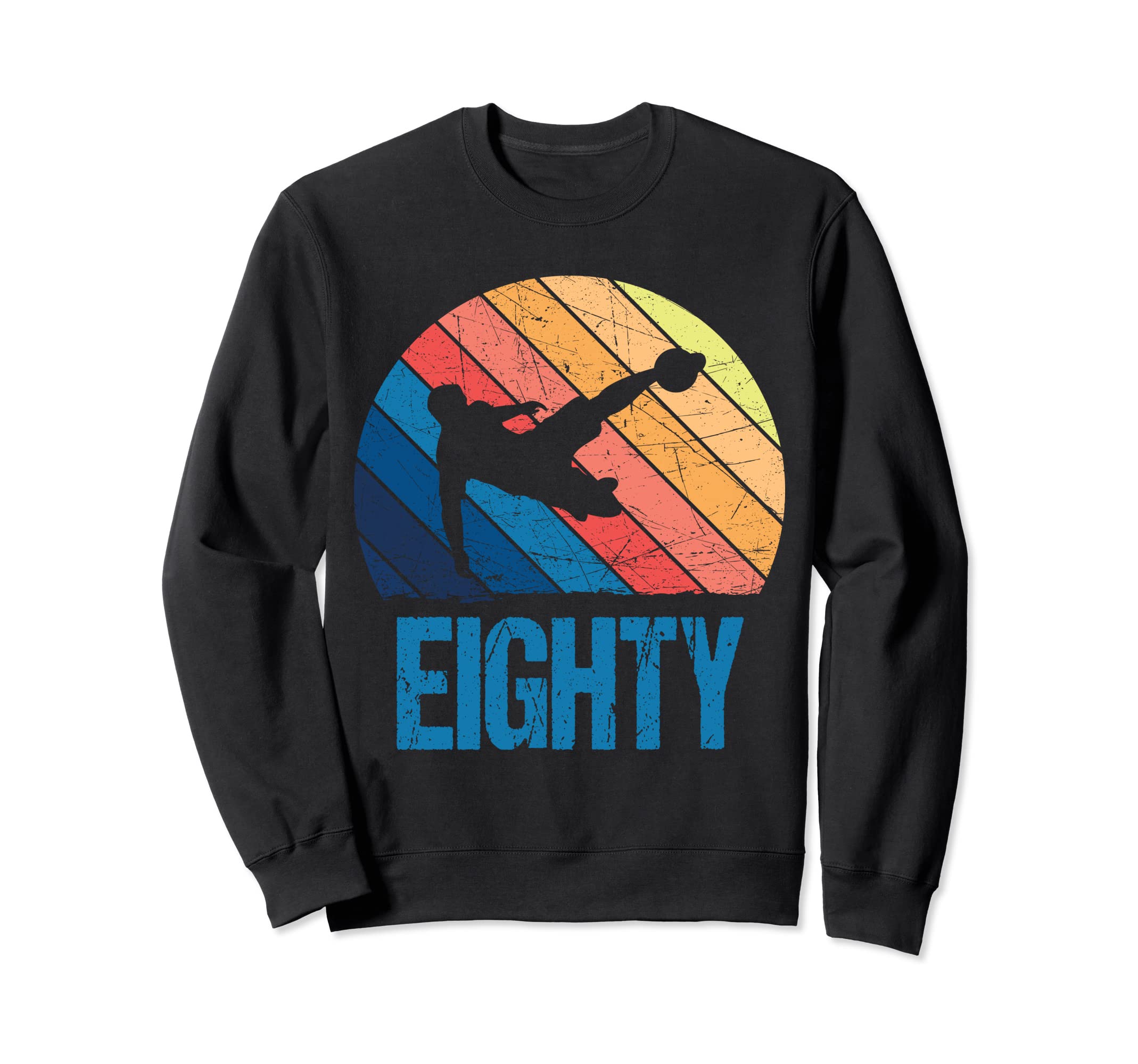 80Th Birthday Soccer 80 Years Old Sweatshirt - Custom Art Print for Adults