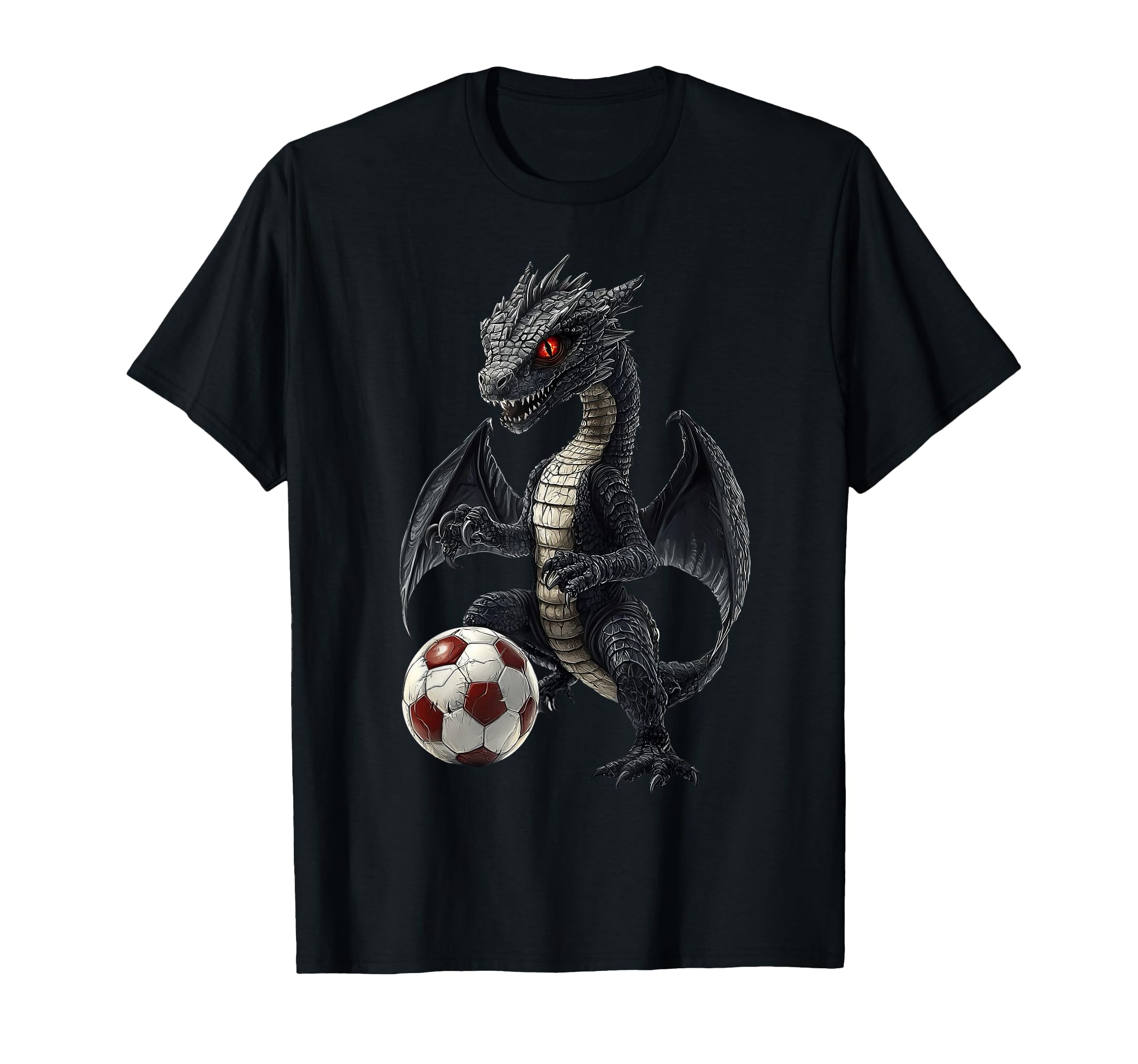 Dragon Playing Soccer T-Shirt - Aesthetic Graphic Men Women