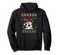 Soccer Ball Reindeer Santa Hat Hoodie - Casual Everyday Wear Men Women