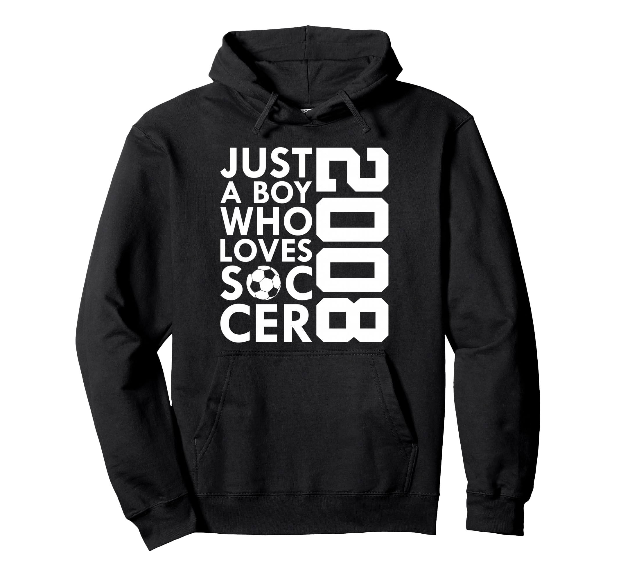 2008 Just Who Loves Soccer 18Th Hoodie - Minimalist Print for Adults