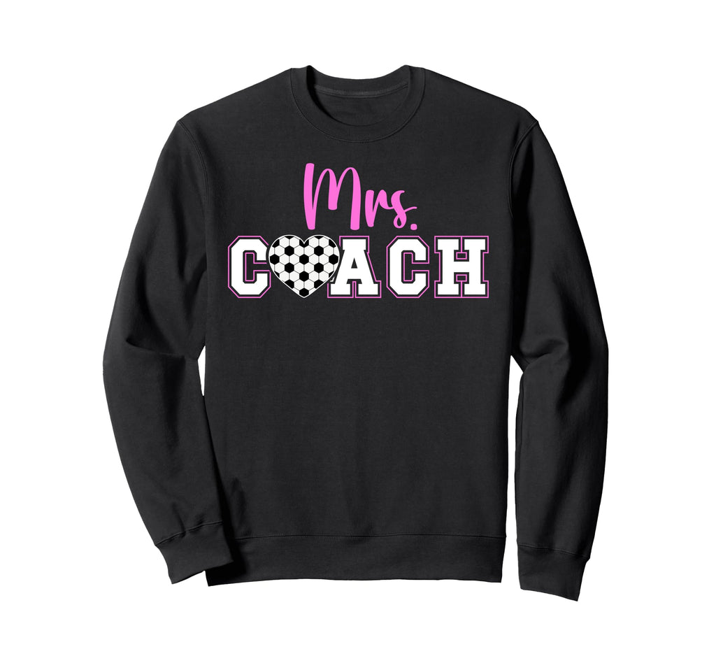 Mrs Coach Soccer Coach Wife Soccer Sweatshirt - Unique Graphic for Adults