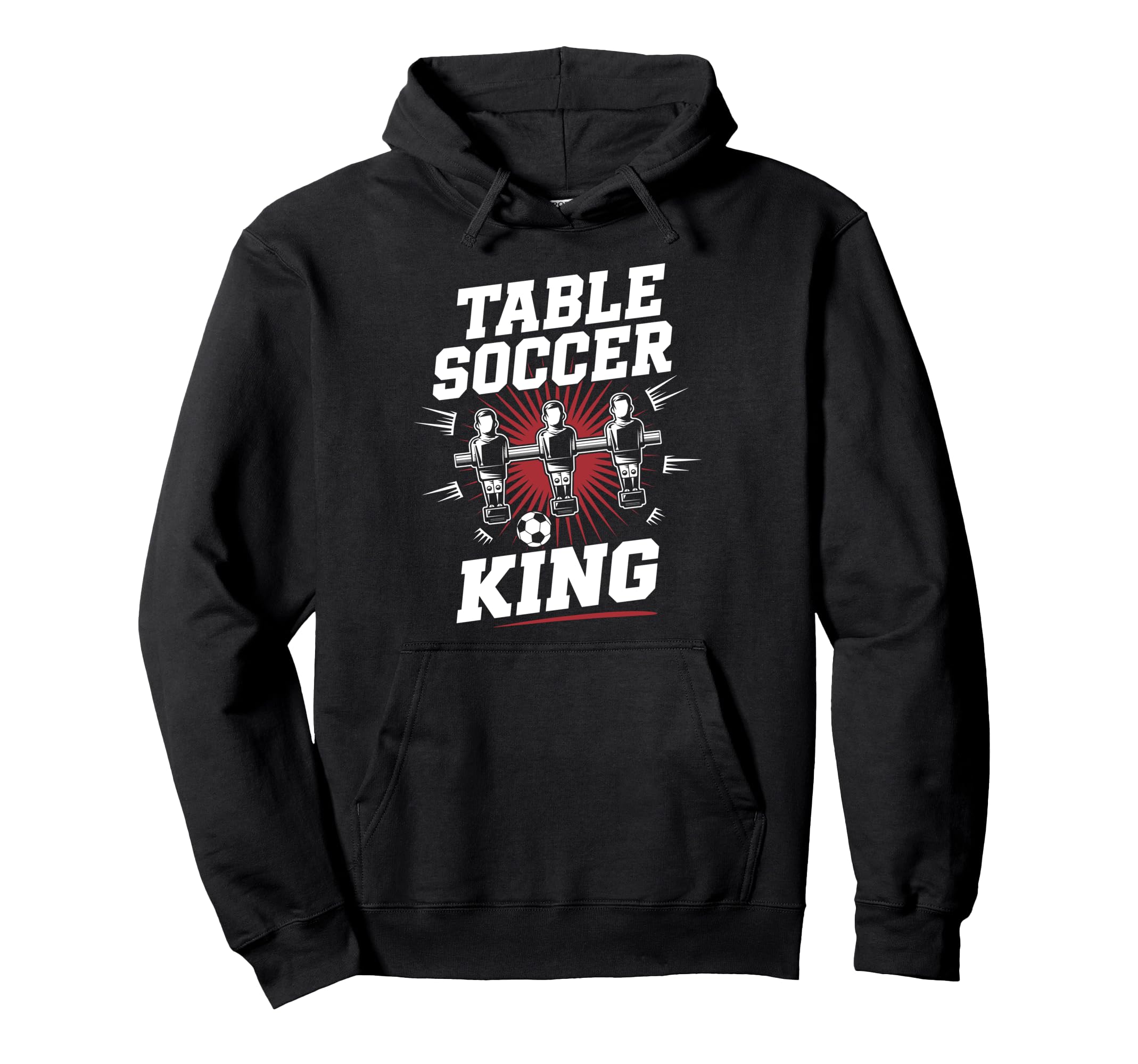Table Soccer King Foosball Soccer Hoodie - Streetwear Style for Adults