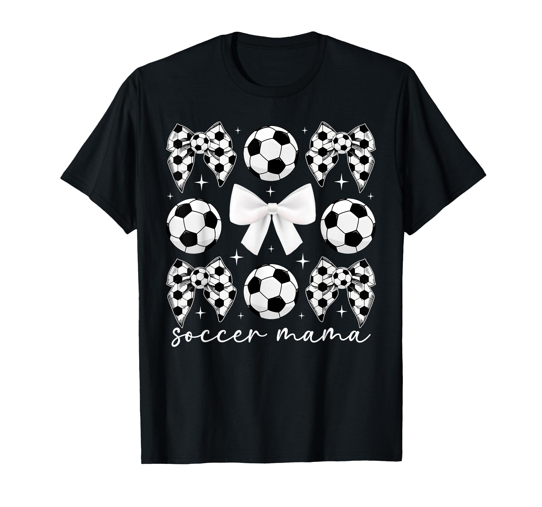Soccer Mama Coquette Soccer Mom Soccer T-Shirt - Trendy Graphic for Adults