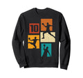10Th Birthday Handball Player Sweatshirt - Minimalist Print Men Women