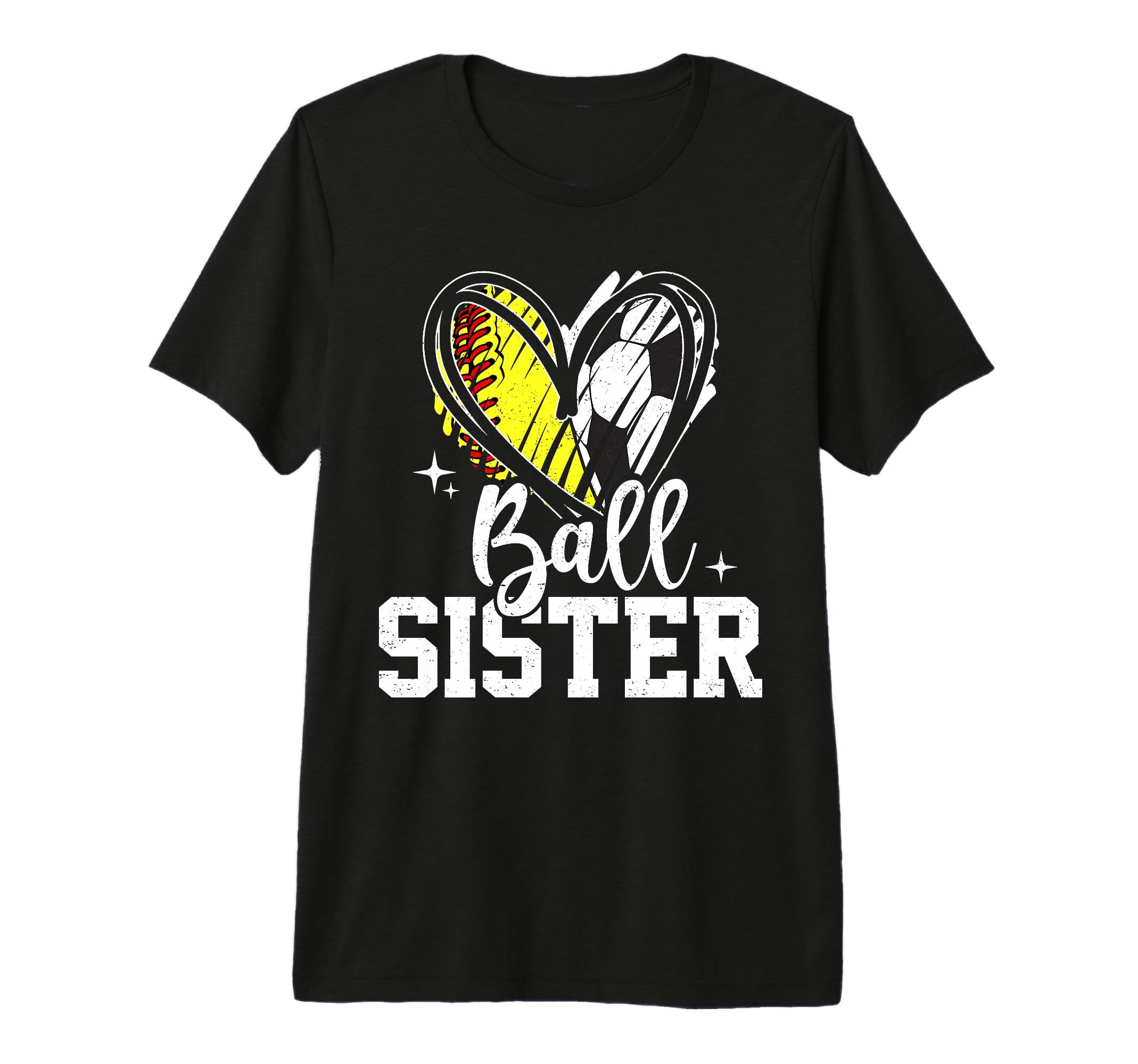 Ball Sister Softball Soccer Ball Sister T-Shirt - Unique Graphic Men Women