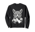 Black And White Prairie Mascot Sweatshirt - Trendy Graphic Men Women