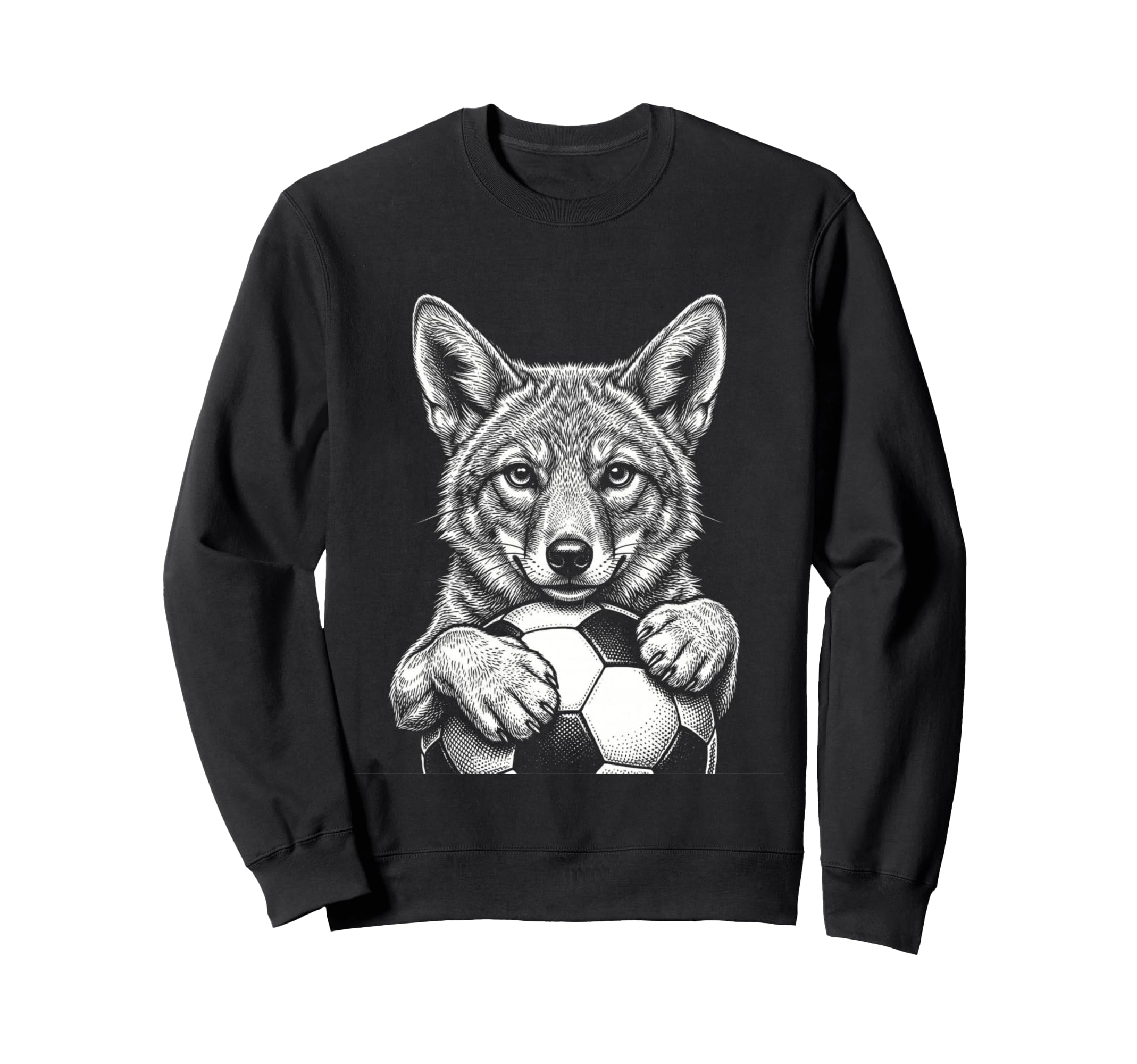 Black And White Prairie Mascot Sweatshirt - Trendy Graphic Men Women