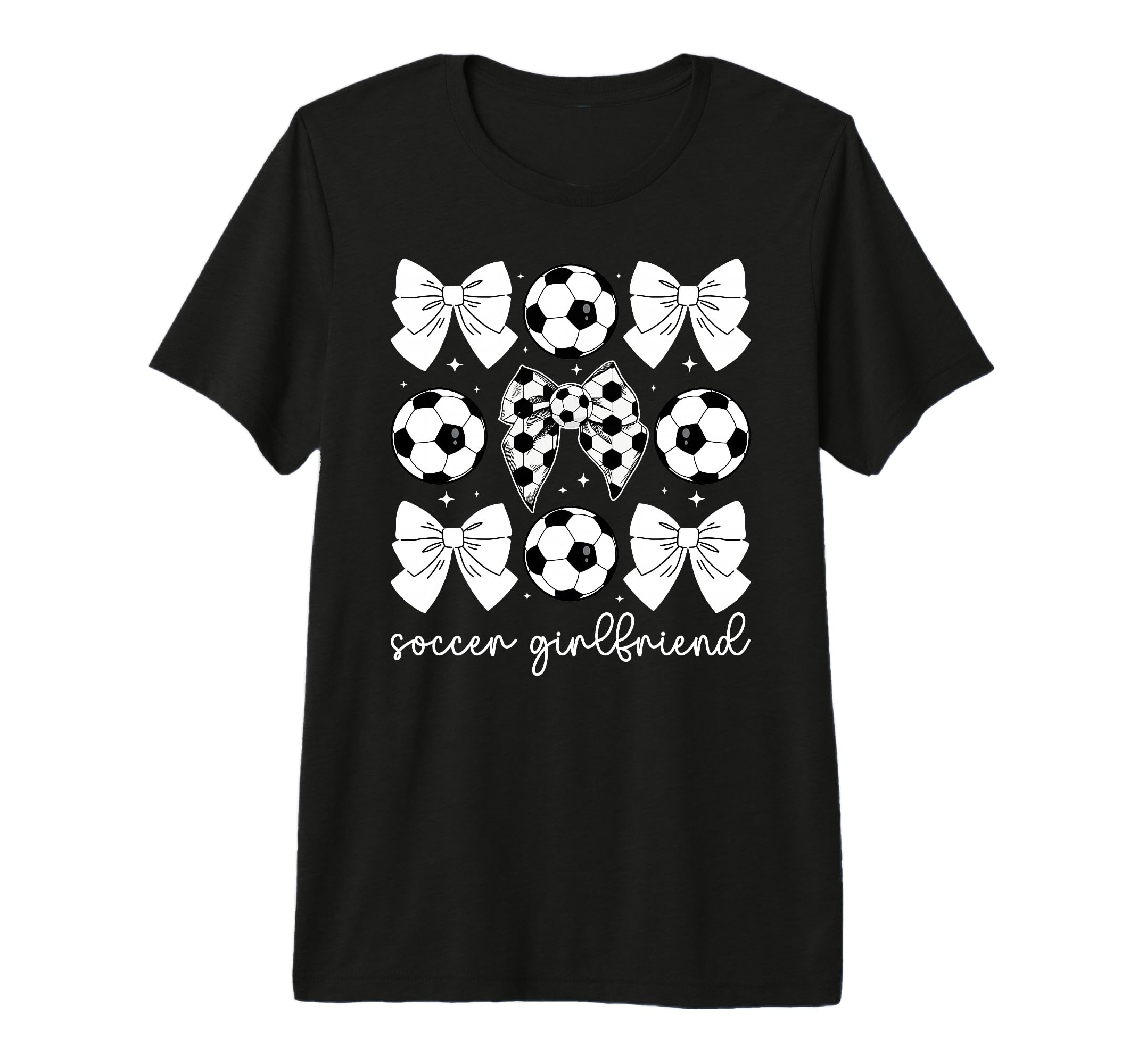 Soccer Girlfriend Coquette Girlfriend T-Shirt - Unique Graphic for Adults