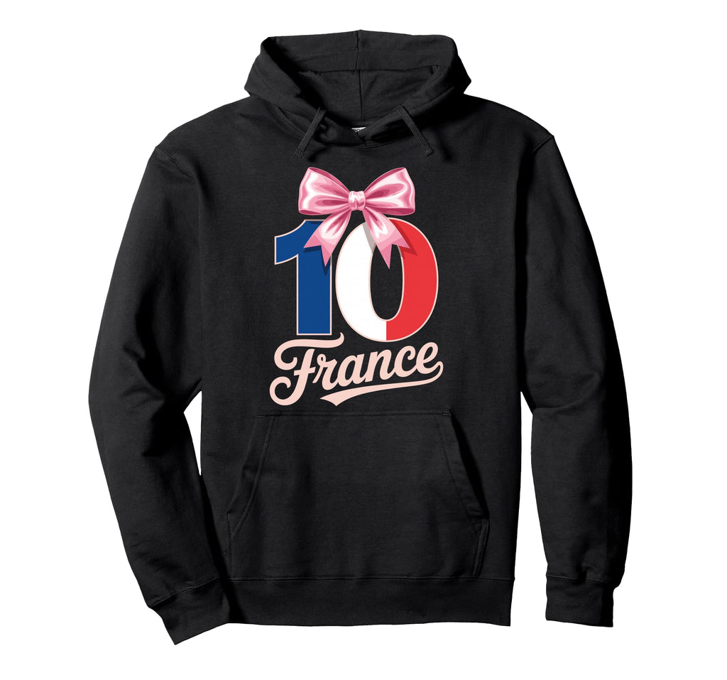 10 France Birthday Number 10 Soccer Jersey Hoodie - Unique Graphic Unisex