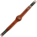 Exion Designer Anatomic Snap Over Lay Girth | Comfortable Leather Horse Girth for English Saddles | Jumping & Riding