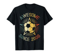 Awesome Since 2008 Soccer Birthday T-Shirt - Streetwear Style Men Women