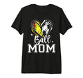 Ball Mom Softball Soccer Ball Heart T-Shirt - Unique Graphic for Adults
