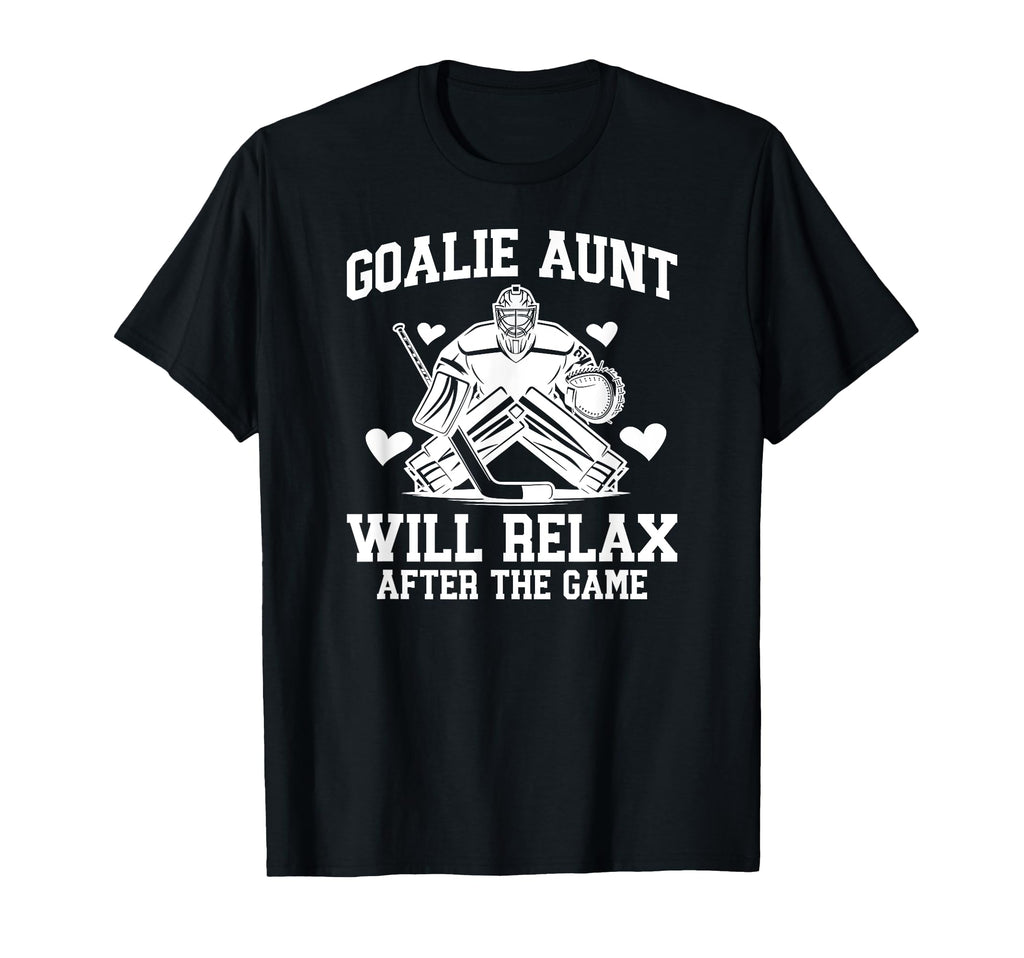 Funny Hockey Goalie Aunt Ice Hockey Keeper T-Shirt - Trendy Graphic Unisex