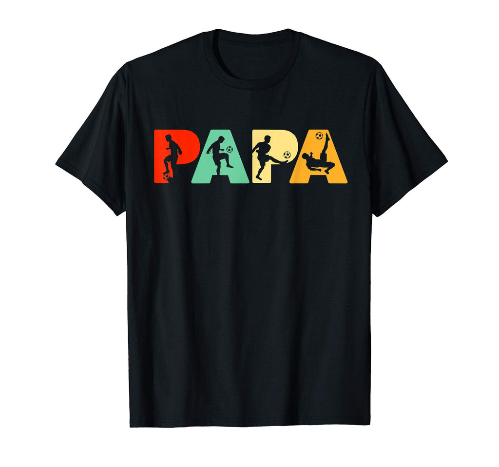 Mens Soccer Dad Papa Soccer Fathers Gift T-Shirt - Trendy Graphic Men Women