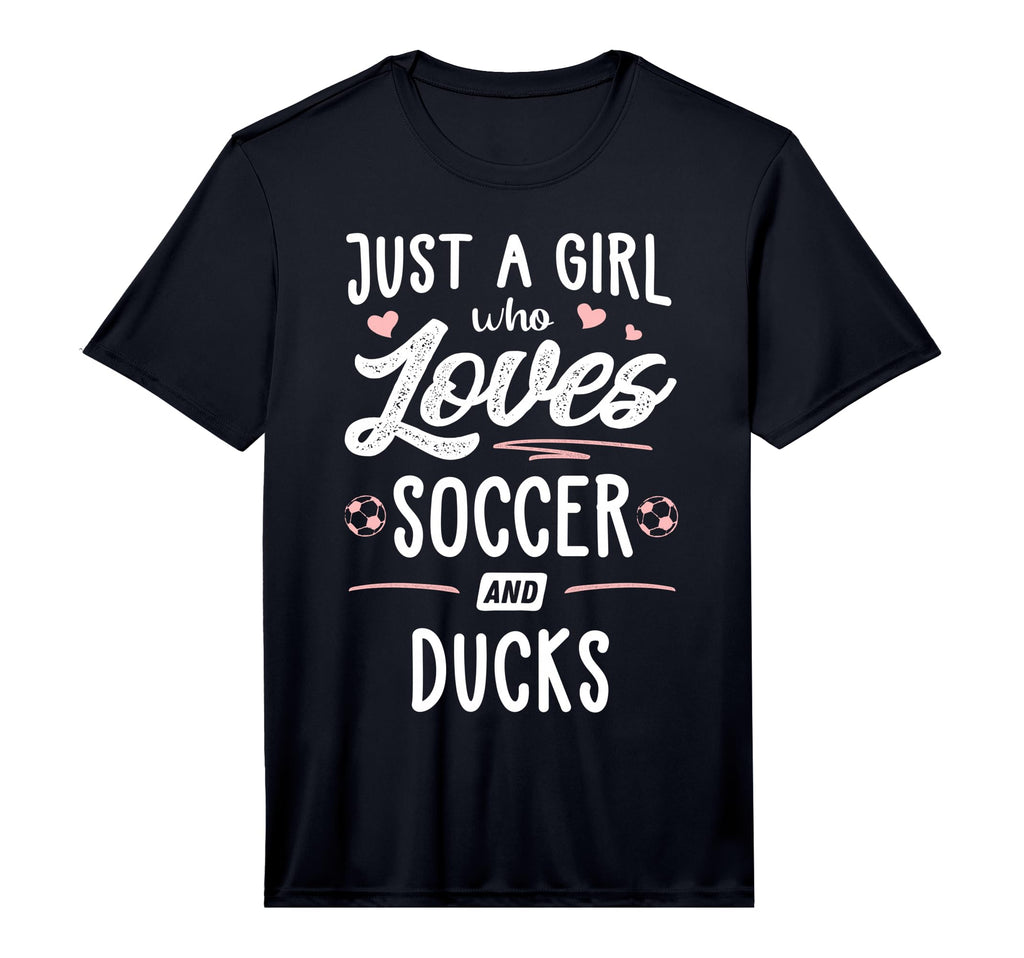 Just Who Loves Soccer And Ducks Gift T-Shirt - Aesthetic Graphic Unisex