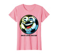 Bruh Loves Soccer Funny Soccer Ball T-Shirt - Custom Art Print Men Women