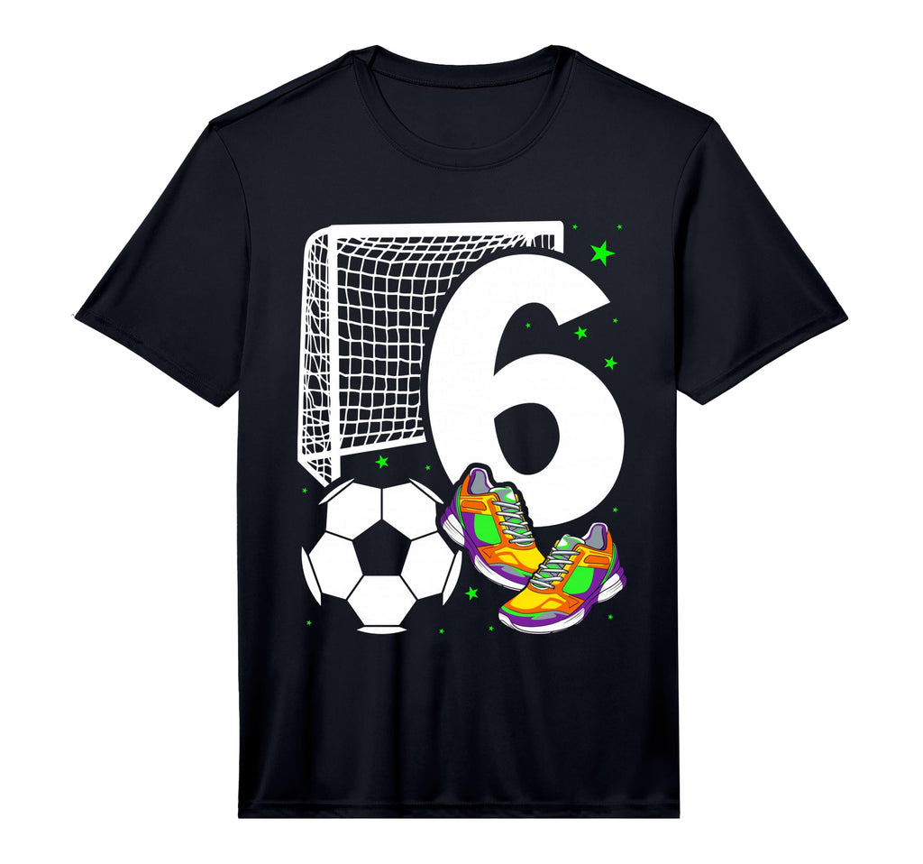 6Th Birthday 6 Years Soccer Football T-Shirt - Graphic Print Men Women