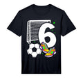 6Th Birthday 6 Years Soccer Football T-Shirt - Graphic Print Men Women