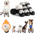 Winter Dog Snow Boots with Warm Wool Lining, Dog Shoes for Large Small Medium Dogs, Dog Booties and Paw Protectors, Anti-Slip Dog Shoes with Reflective for Snow, Hardwood Floors, Hiking (Size 3)