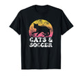 Funny Cats Soccer Hobby T-Shirt - Aesthetic Graphic for Adults