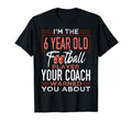 Football 6Th Birthday Party Player T-Shirt - Streetwear Style Men Women