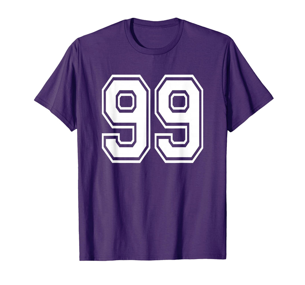 Number 99 99Th Birthday Gift Player T-Shirt - Casual Everyday Wear Unisex