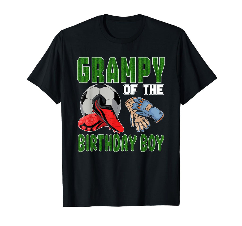 Grampy Birthday Soccer Group T-Shirt - Casual Everyday Wear Men Women