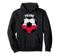 Poland Soccer Game Player Football Fan Hoodie - Graphic Print Men Women