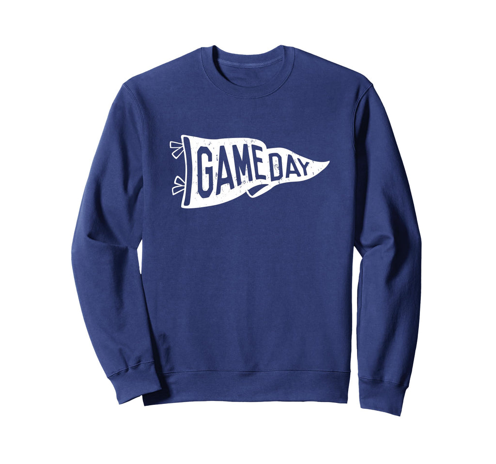 Pennant Flag Game Day Inspired Football Sweatshirt - Graphic Print Unisex