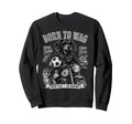 Dachshund Motorbike Love Footbal Sweatshirt - Aesthetic Graphic Unisex