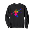 Colorful Funny Soccer Player Fan Sweatshirt - Casual Everyday Wear Unisex