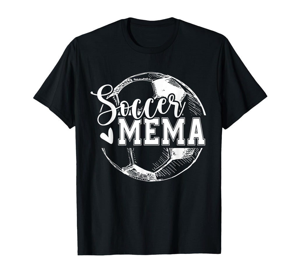 Soccer Mema Funny Ball Mema T-Shirt - Minimalist Print for Adults